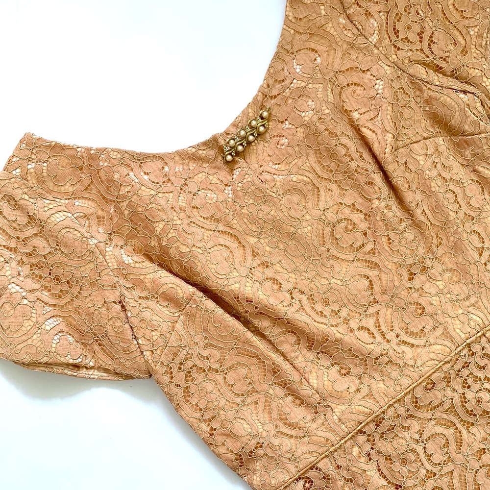 VTG Spring Tea Lace Dress - Picture 5 of 9